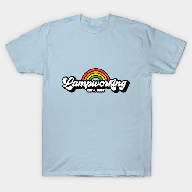 Groovy Rainbow Lampworking Enthusiast T-Shirt by rojakdesigns